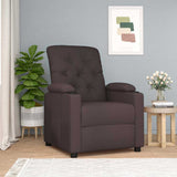 Fauteuil inclinable Marron foncé Tissu