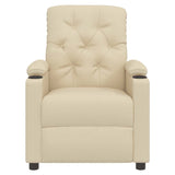 Fauteuil inclinable Crème Tissu