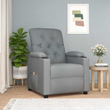 Fauteuil de massage Gris clair Tissu