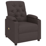 Fauteuil de massage Marron foncé Tissu