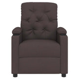 Fauteuil de massage Marron foncé Tissu