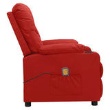 Fauteuil de massage Rouge bordeaux Similicuir