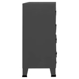 Armoire à tiroirs industrielle Anthracite 78x40x93 cm Métal