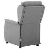 Fauteuil inclinable Gris clair 67.5 x 93.5 x 101.5 cm tissu