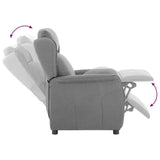 Fauteuil inclinable Gris clair 67.5 x 93.5 x 101.5 cm tissu
