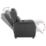 Fauteuil inclinable Gris foncé 67.5 x 93.5 x 101.5 cm tissu