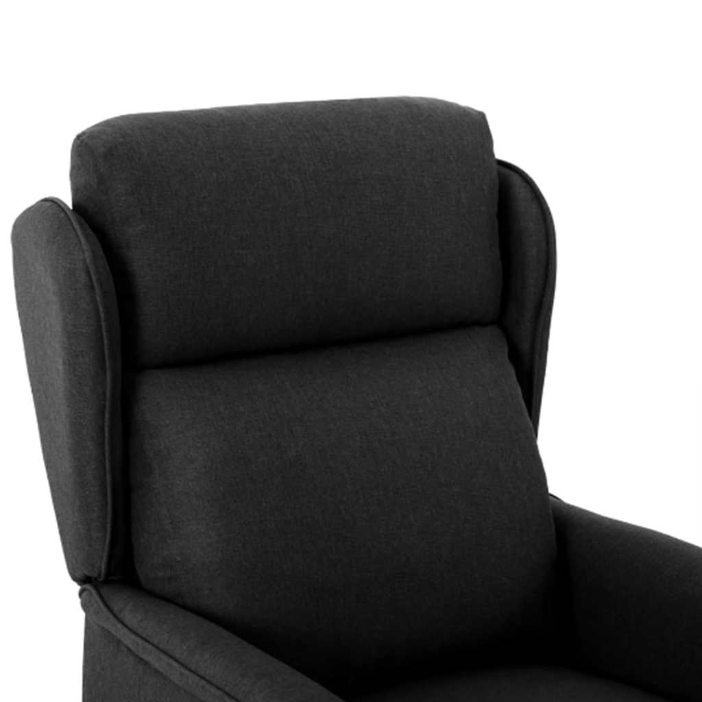 Fauteuil inclinable Noir 67.5 x 93.5 x 101.5 cm tissu