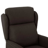 Fauteuil inclinable Marron foncé 67.5 x 93.5 x 101.5 cm tissu