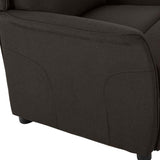 Fauteuil inclinable Marron foncé 67.5 x 93.5 x 101.5 cm tissu
