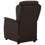 Fauteuil inclinable Marron foncé 67.5 x 93.5 x 101.5 cm tissu