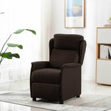 Fauteuil inclinable Marron foncé 67.5 x 93.5 x 101.5 cm tissu