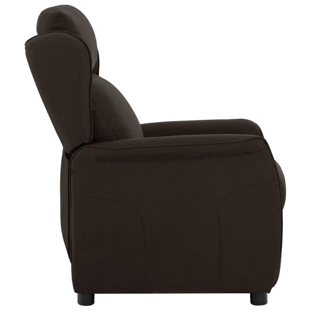 Fauteuil inclinable Marron foncé 67.5 x 93.5 x 101.5 cm tissu