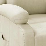 Fauteuil inclinable Blanc Similicuir