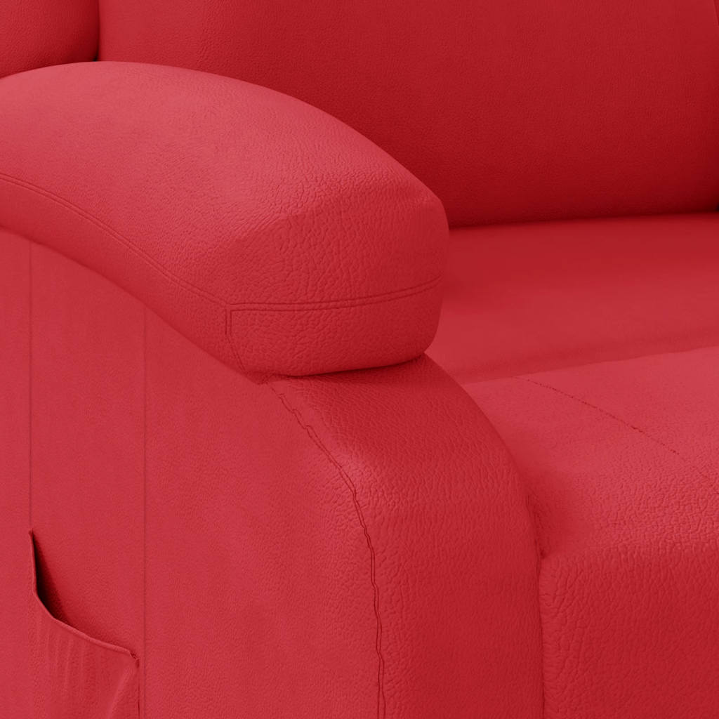 Fauteuil inclinable Rouge Similicuir