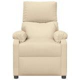 Fauteuil inclinable Crème Tissu