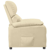 Fauteuil inclinable Crème Tissu