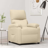 Fauteuil inclinable Crème Tissu