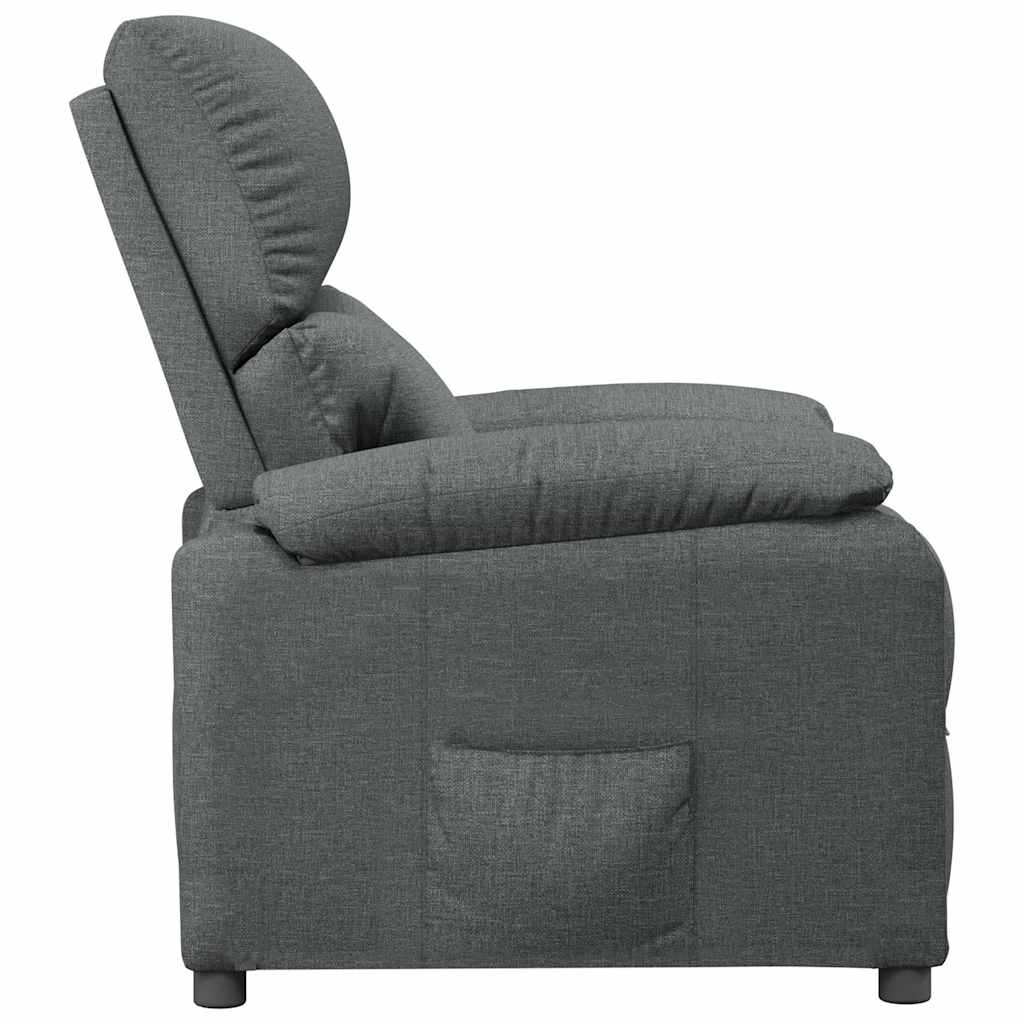Fauteuil inclinable Gris foncé Tissu