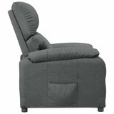Fauteuil inclinable Gris foncé Tissu