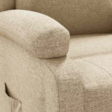 Fauteuil inclinable Crème Tissu