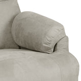 Fauteuil inclinable gris clair tissu microfibre