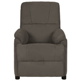 Fauteuil inclinable gris foncé tissu microfibre