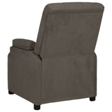 Fauteuil inclinable gris foncé tissu microfibre