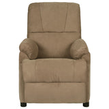 Fauteuil de massage taupe tissu microfibre
