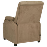 Fauteuil de massage taupe tissu microfibre