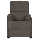 Fauteuil de massage gris foncé tissu microfibre