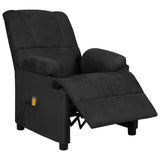 Fauteuil de massage noir tissu microfibre