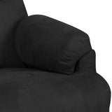 Fauteuil de massage noir tissu microfibre