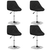 Chaises à manger lot de 4 noir similicuir