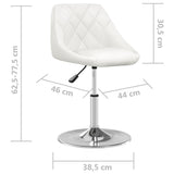 Tabouret de bar Blanc Similicuir