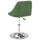 Chaises pivotantes à manger lot de 6 Vert foncé Velours
