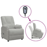 Fauteuil inclinable Gris clair Similicuir daim