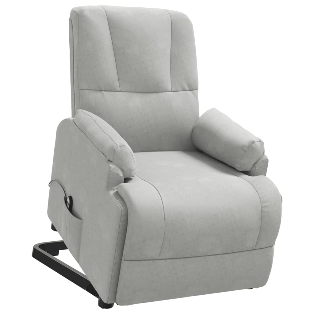 Fauteuil inclinable Gris clair Similicuir daim