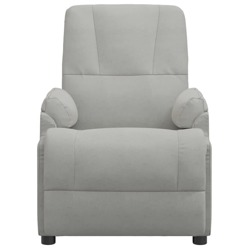 Fauteuil inclinable Gris clair Similicuir daim