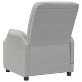 Fauteuil inclinable Gris clair Similicuir daim