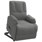 Fauteuil inclinable Gris foncé Similicuir daim