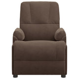 Fauteuil de massage marron similicuir daim