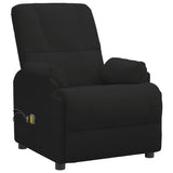 Fauteuil de massage noir similicuir daim