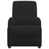 Fauteuil de massage noir similicuir daim