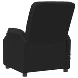 Fauteuil de massage noir similicuir daim