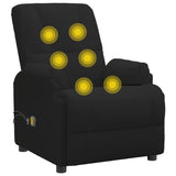 Fauteuil de massage noir similicuir daim