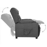 Fauteuil Gris foncé Tissu