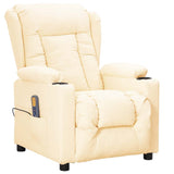 Fauteuil de massage Crème Similicuir