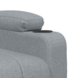 Fauteuil de massage inclinable Gris clair Tissu