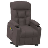 Fauteuil de massage Marron foncé Tissu