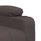 Fauteuil de massage Marron foncé Tissu